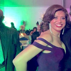 Formal, Floor length, deep purple ball gown.  Great condition